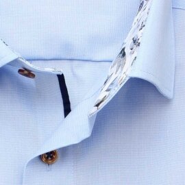 MARVELIS COMFORT FIT Fil a Fil camisa para hombres mangas cortas