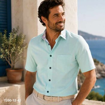MARVELIS Men`s Shirt MODERN FIT a Fil short sleeve