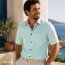 MARVELIS Men`s Shirt MODERN FIT a Fil short sleeve