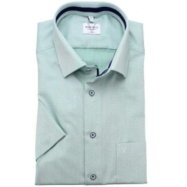 MARVELIS Hemd MODERN FIT sommer jacquard halbarm