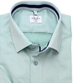 MARVELIS chemise pour homme MODERN FIT diamant jacquard à manches courtes