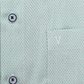 MARVELIS chemise pour homme MODERN FIT diamant jacquard à manches courtes