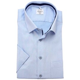MARVELIS Hemd MODERN FIT sommer jacquard halbarm