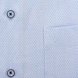 MARVELIS MODERN FIT diamante jacquard camisa para hombres mangas cortas