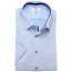 MARVELIS MODERN FIT diamante jacquard camisa para hombres mangas cortas