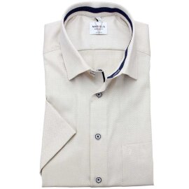 MARVELIS Hemd MODERN FIT sommer jacquard halbarm