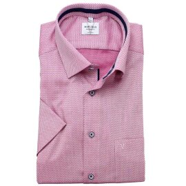 MARVELIS Hemd MODERN FIT sommer jacquard halbarm