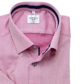 MARVELIS Hemd MODERN FIT sommer jacquard halbarm