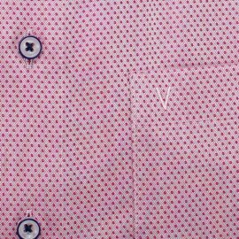 MARVELIS Hemd MODERN FIT sommer jacquard halbarm