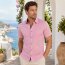 MARVELIS Hemd MODERN FIT sommer jacquard halbarm
