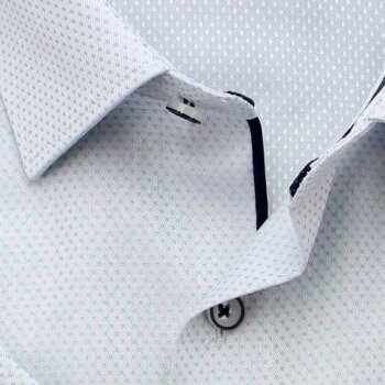 MARVELIS chemise pour homme MODERN FIT diamant jacquard à manches courtes