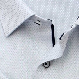 MARVELIS Hemd MODERN FIT sommer jacquard halbarm