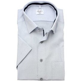 MARVELIS Hemd MODERN FIT sommer jacquard halbarm