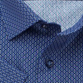 MARVELIS Hemd MODERN FIT modischer statement Druck halbarm