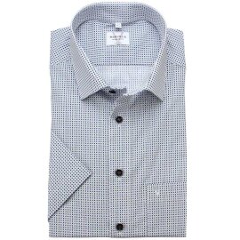 MARVELIS Hemd MODERN FIT modischer statement Druck halbarm