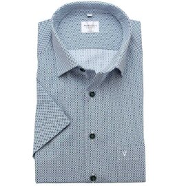MARVELIS Hemd MODERN FIT modischer statement Druck halbarm