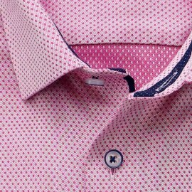 MARVELIS Hemd COMFORT FIT sommer jacquard halbarm