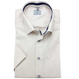 MARVELIS chemise pour homme COMFORT FIT jacquard à manches courtes
