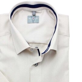 MARVELIS chemise pour homme COMFORT FIT jacquard à manches courtes