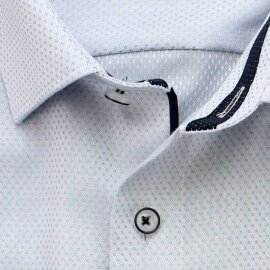 MARVELIS Hemd COMFORT FIT sommer jacquard halbarm