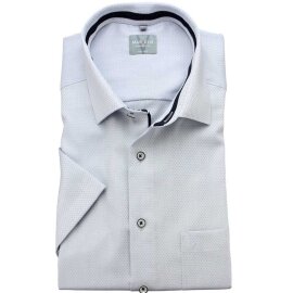 MARVELIS Hemd COMFORT FIT sommer jacquard halbarm