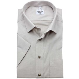 MARVELIS Hemd MODERN FIT sommer jacquard halbarm