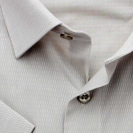 MARVELIS chemise pour homme MODERN FIT diamant jacquard à manches courtes