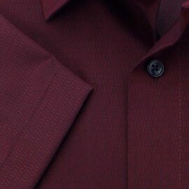 MARVELIS MODERN FIT diamante jacquard camisa para hombres mangas cortas