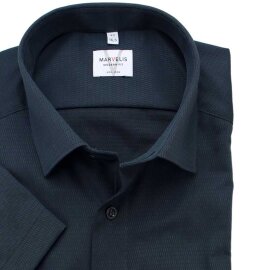 MARVELIS chemise pour homme MODERN FIT diamant jacquard à manches courtes