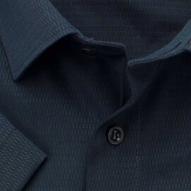 MARVELIS chemise pour homme MODERN FIT diamant jacquard à manches courtes