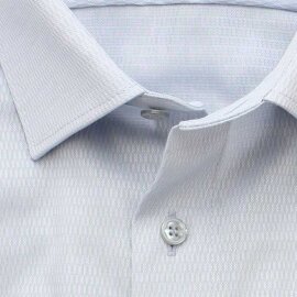 MARVELIS MODERN FIT diamante jacquard camisa para hombres mangas cortas