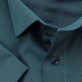 MARVELIS chemise pour homme MODERN FIT diamant jacquard à manches courtes