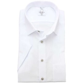 MARVELIS Hemd MODERN FIT sommer jacquard halbarm