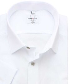 MARVELIS men´s Shirt MODERN FIT summer acquard short sleeve