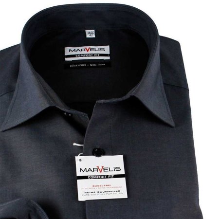 Marvelis Chambray camisa para hombres mangas largas (7959-64-68) 40