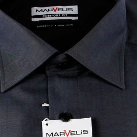 Marvelis Chambray camisa para hombres mangas largas (7959-64-68)
