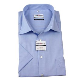 MARVELIS mens Shirt COMFORT FIT chambray short sleeve (7959-12-11) 40
