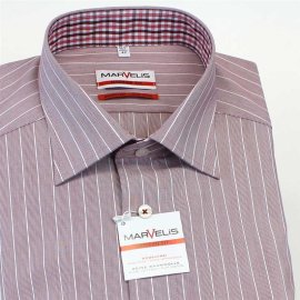 MARVELIS Men`s Shirt slim Fit striped long sleeve (8724-64-35) 45-46 (XXL)