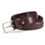 30mm leather belt with buckle in brown
