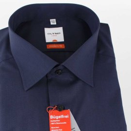 OLYMP LUXOR modern fit a fil a fil camisa para hombres mangas largas